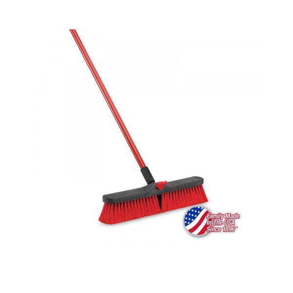 Libman Libman Commercial Push Broom With Resin Block - 18 - Medium-Duty Bristles - 804, PK4 804 - main